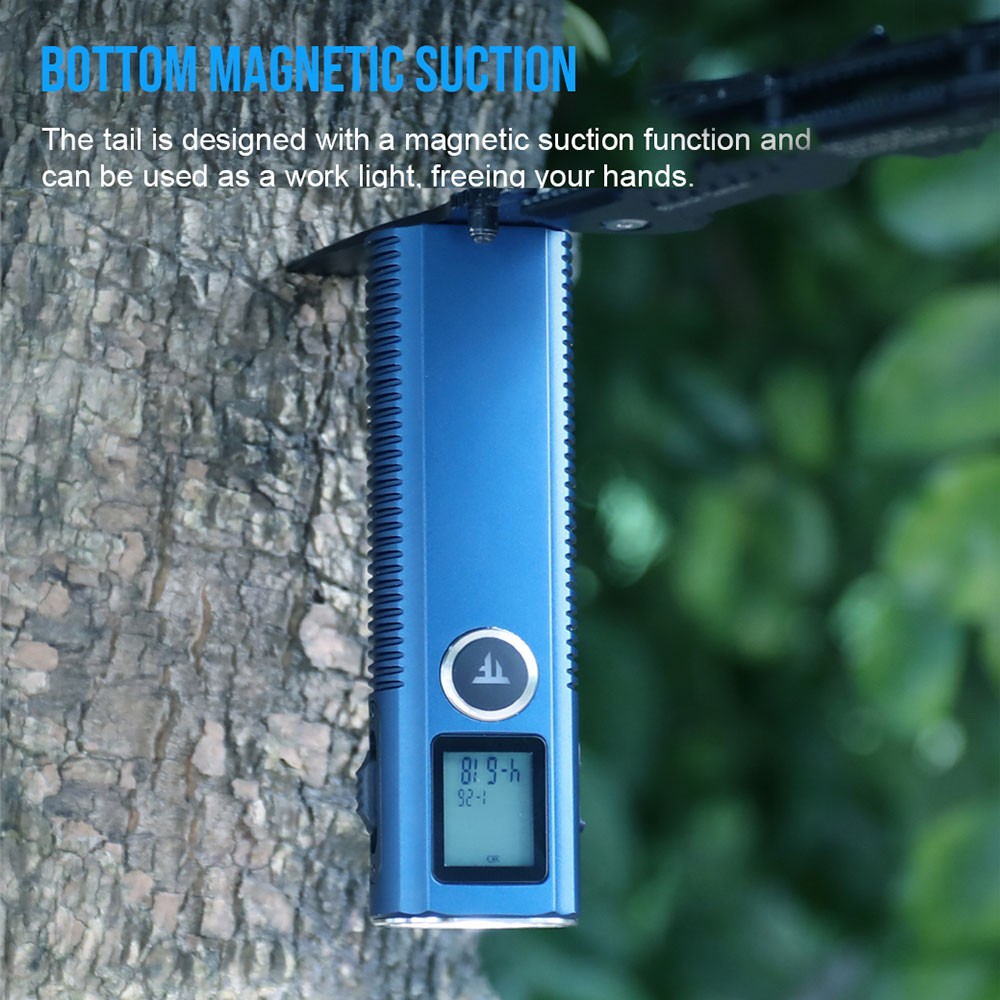 TrustFire MINIX7 LED Flashlight 750LM 20m Laser Rangefinder 5 Modes Magnetic