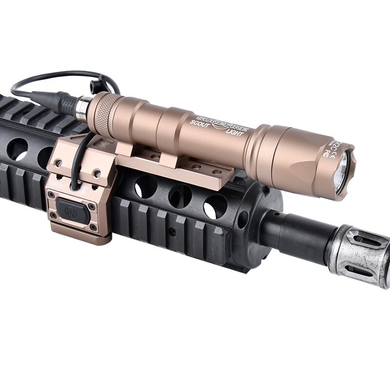 Tactical M300 M600 Weapon Flashlight Side Extension Base Set 20mm Picatinny Rail