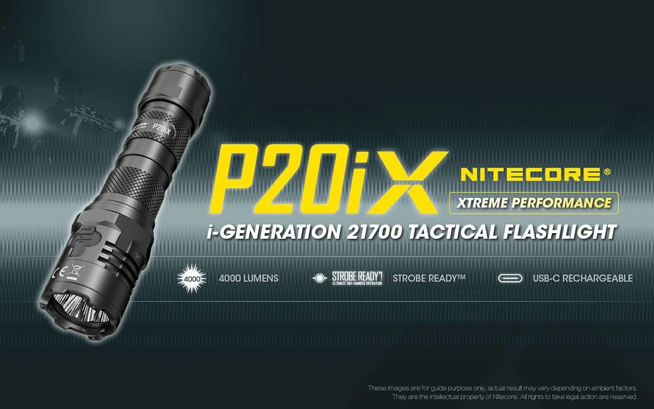 Value Bundle P20iX USB-C Type-C USB LED Flashlight – 4000 Lumen – w/Premium