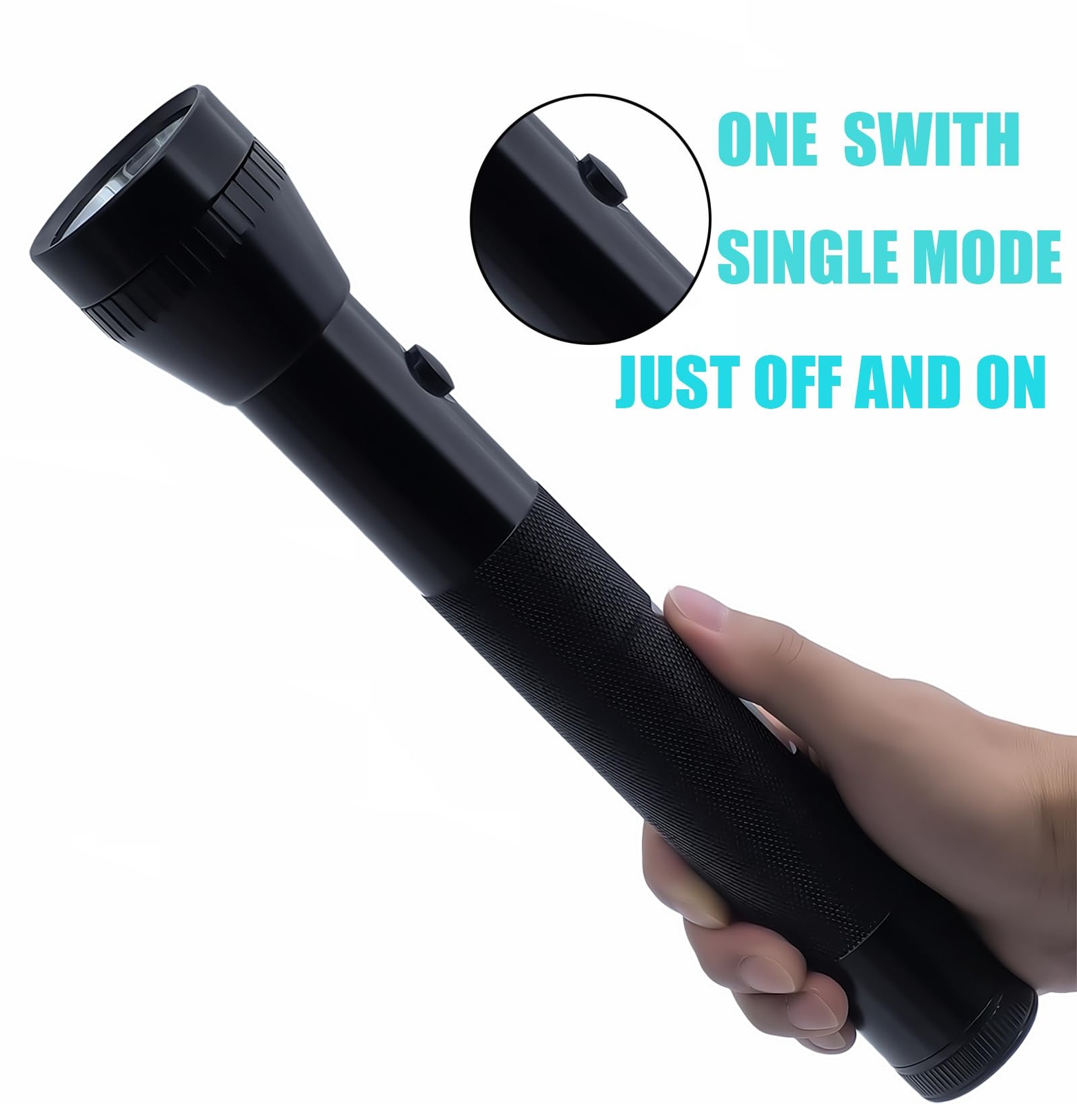 Heavy Duty 3 D Cell Battery LED Big Flashlights, High Lumens,for Home Emergen…
