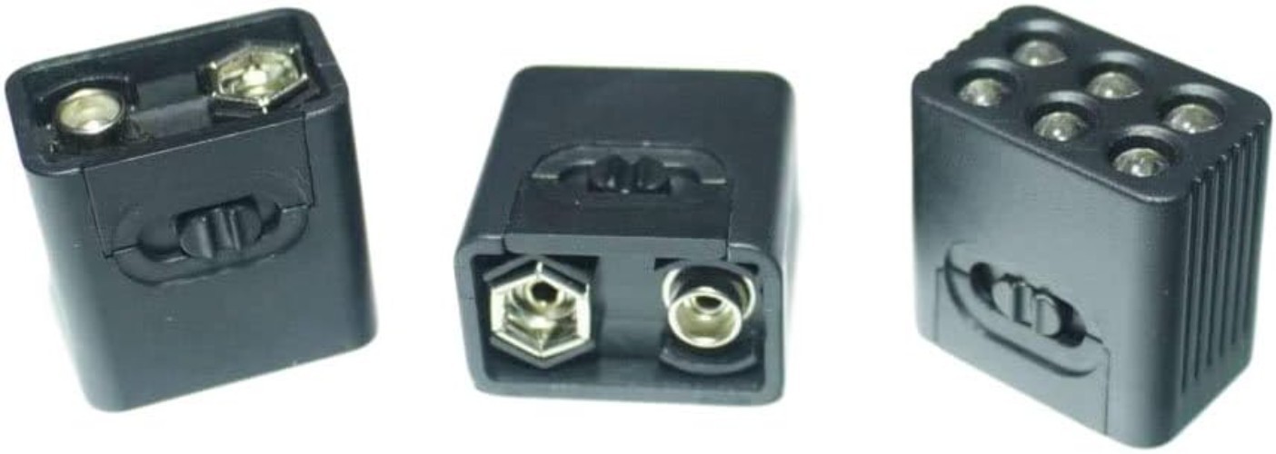 9 Volt LED Flashlight- Ultra Bright 3-Pack