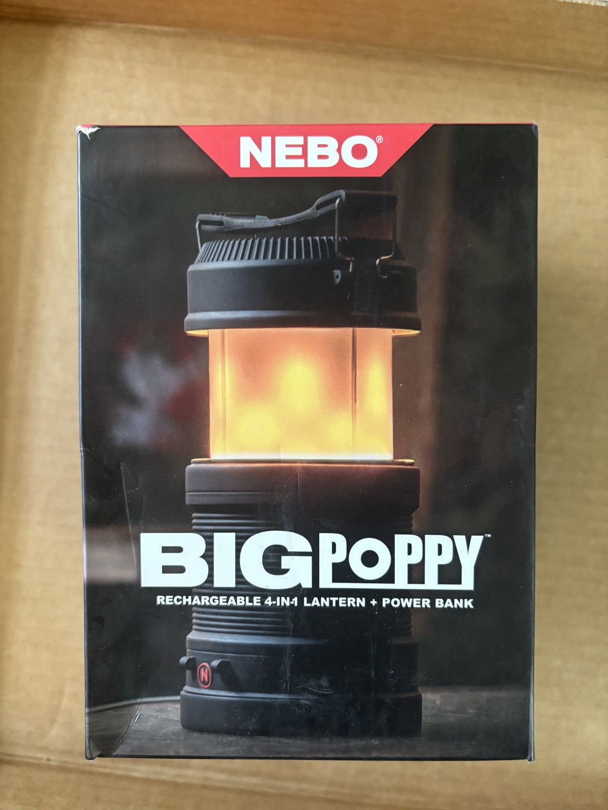New NEBO BIG POPPY 4 in 1 Rechargeable LED Lantern & Flashlight part# 6908