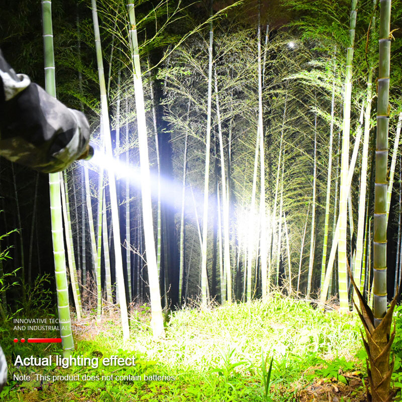 Hunting LED Flashlight Torch 800Yards Light Rifle Tactical Scope Mount 20mm Rail