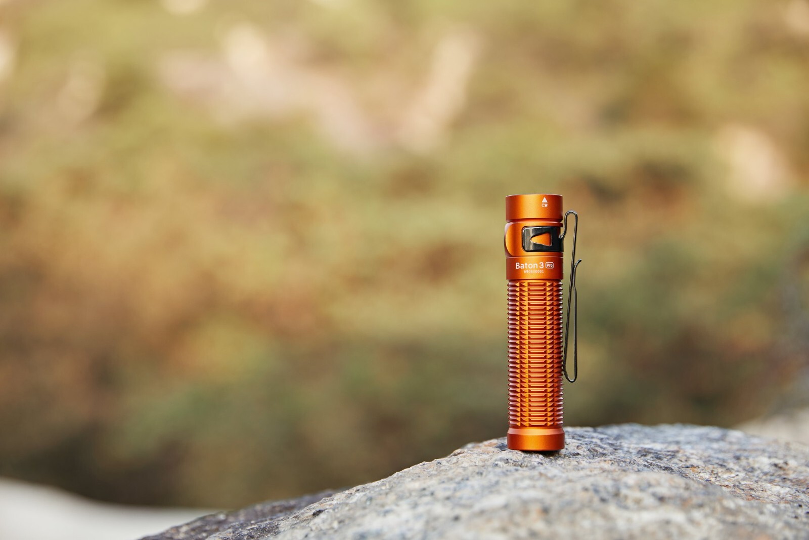 Olight Baton 3 Pro Orange Rechargeable Flashlight, 1500Lu, Cool White