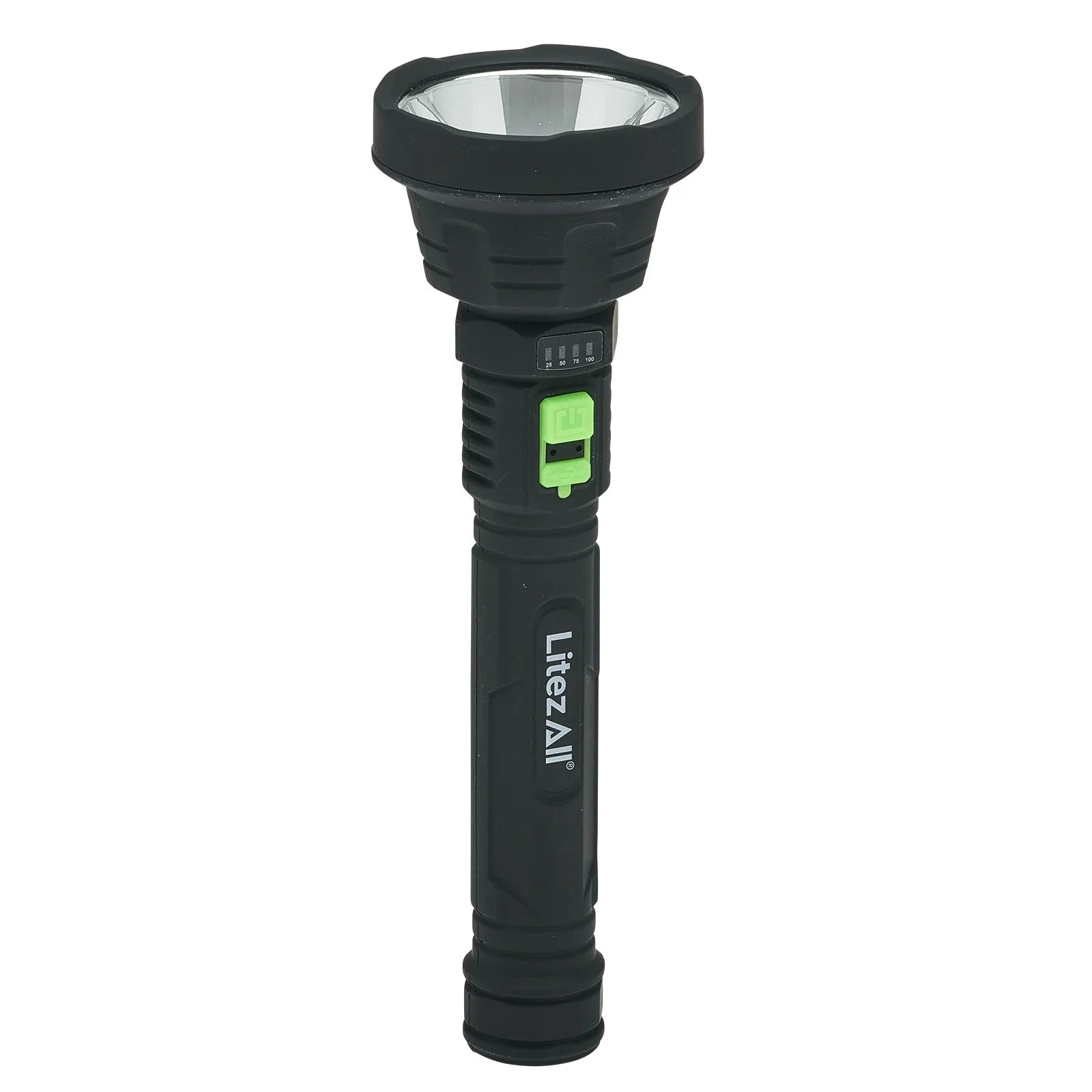 New！LitezAll Rechargeable ULTAC2 1000 Lumen LED Flashlight with Battery Meter