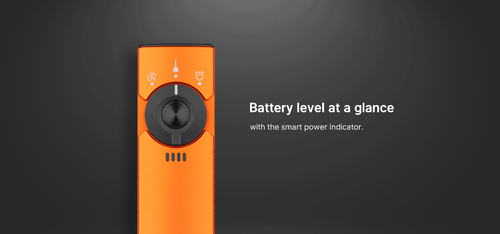 Olight Arkfeld Pro Orange CW Flat Flashlight, LED Light, UV & Green Beam, 1300 L