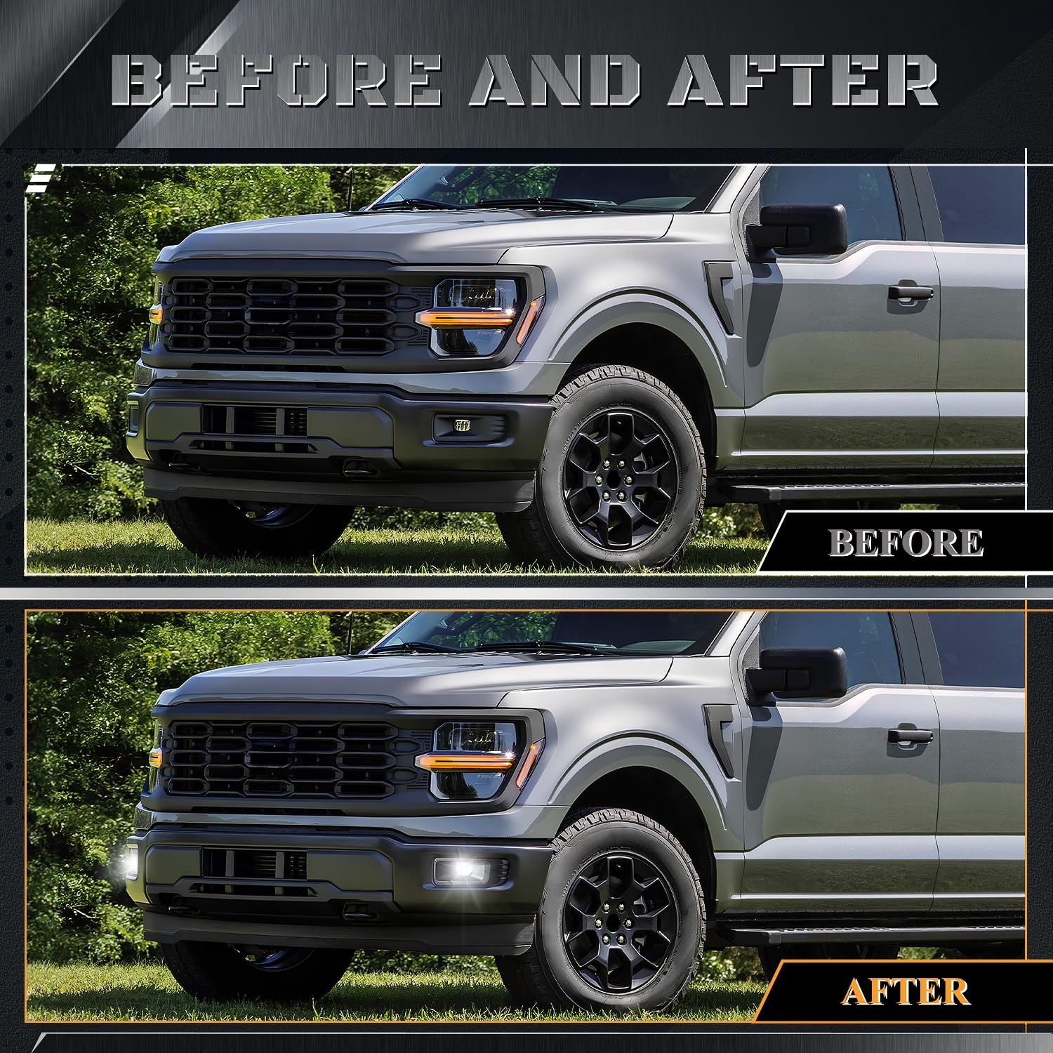 FICOLPO LED Fog Lights for Ford F-150 – LED Fog Light Assembly Kit Front Bump…