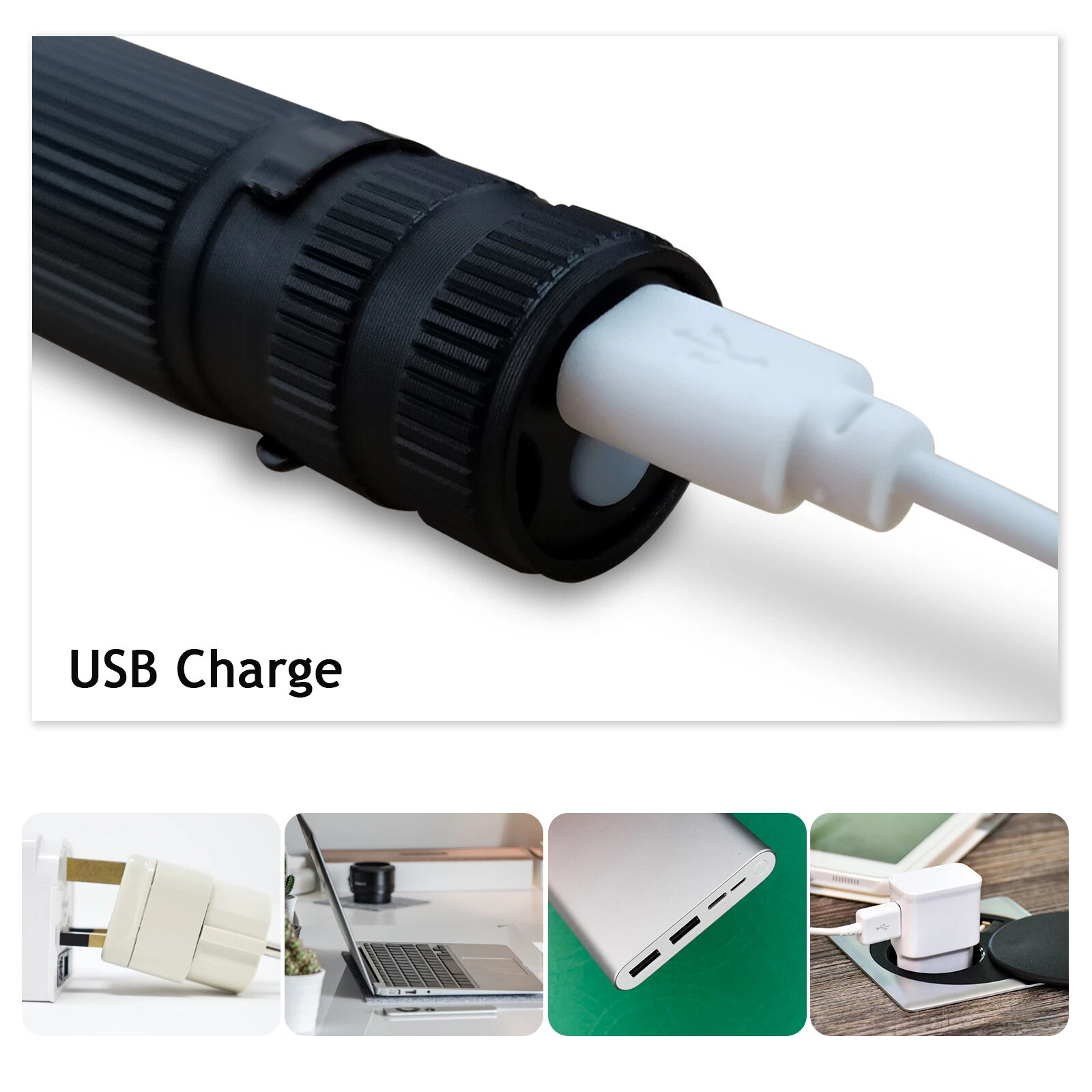 990000 lumens Small LED Mini Flashlight Pocket Super Bright Torch Rechargeable