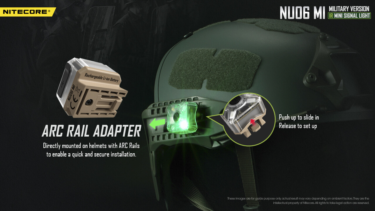 Nitecore NU06 MI Red Green Blue IR Signal and Safety Light