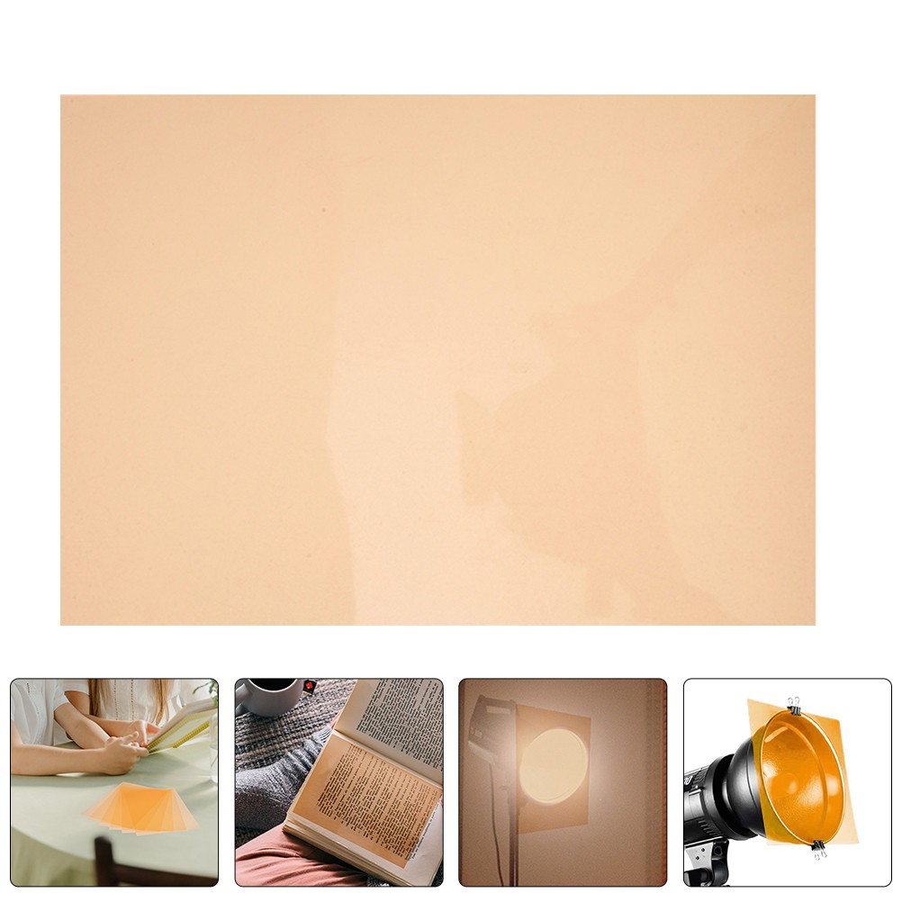 5 Sheets Light Filter Transparent LED Film Screen Flashlight Color Gel