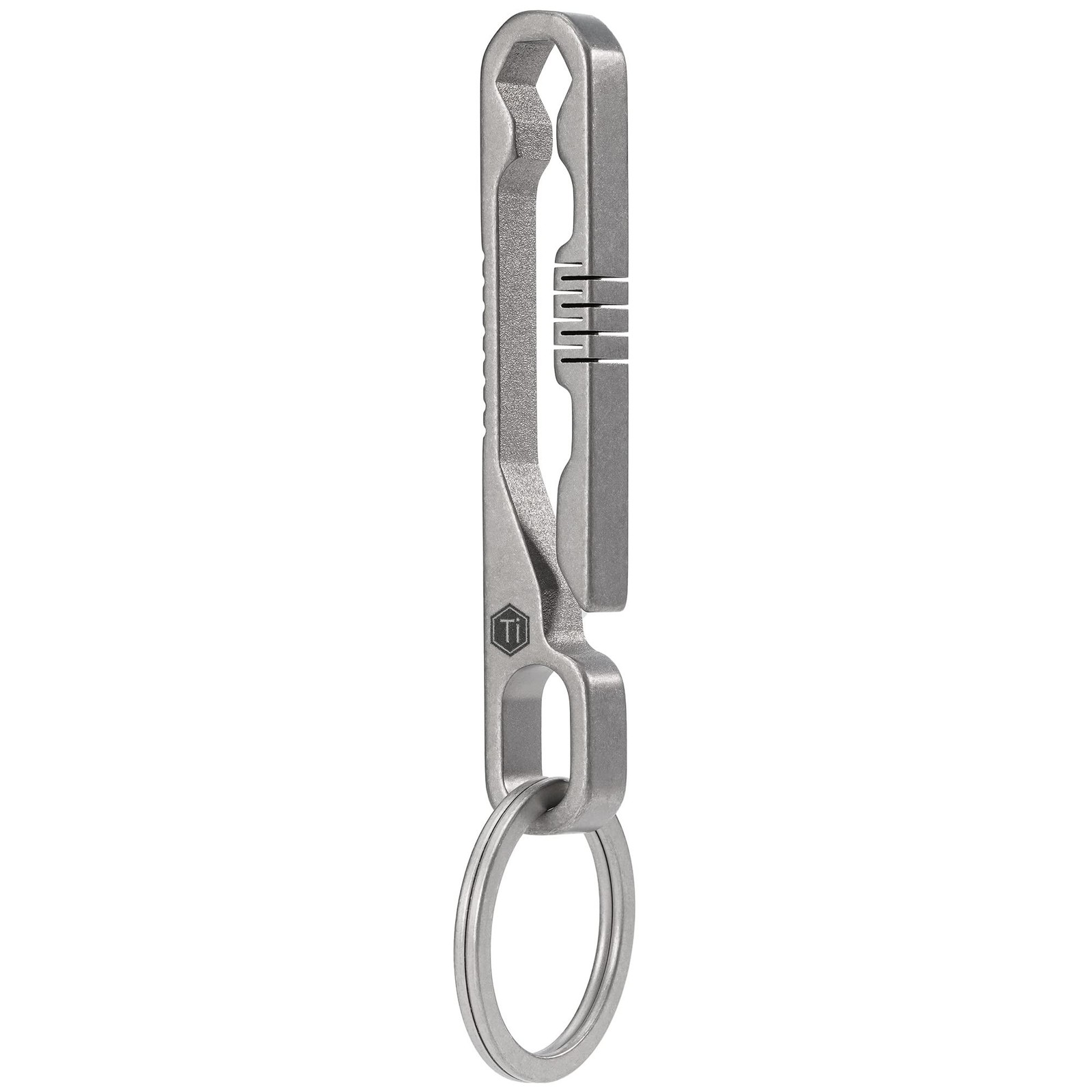 KeyUnity KM07 Titanium Keychain Pocket Clip with Hex Bit Driver, 2 in 1 Key R…