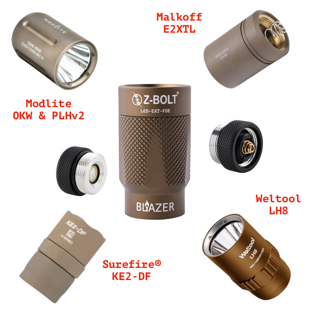 LED Light Heads, 3x Colors, Scout Compatible