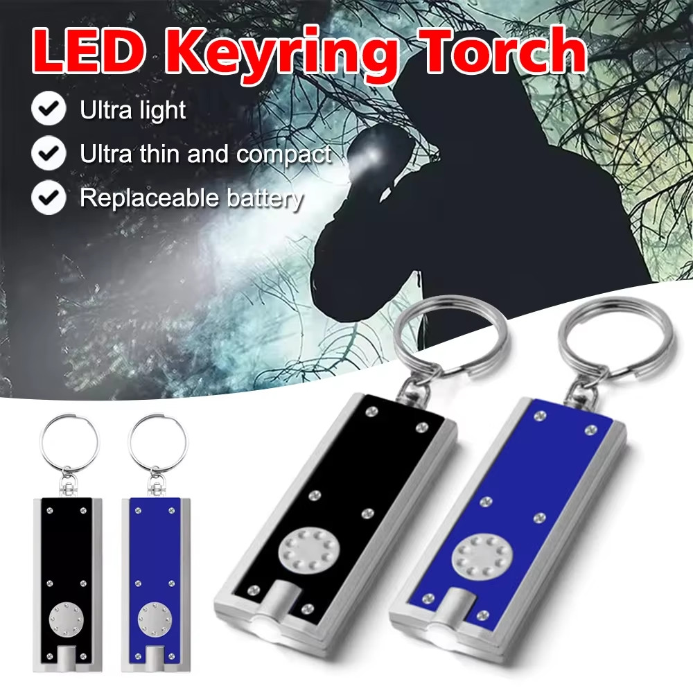 3PCS Mini Keychain Flashlight LED Light Bulk Small Flashlight for Outdoor
