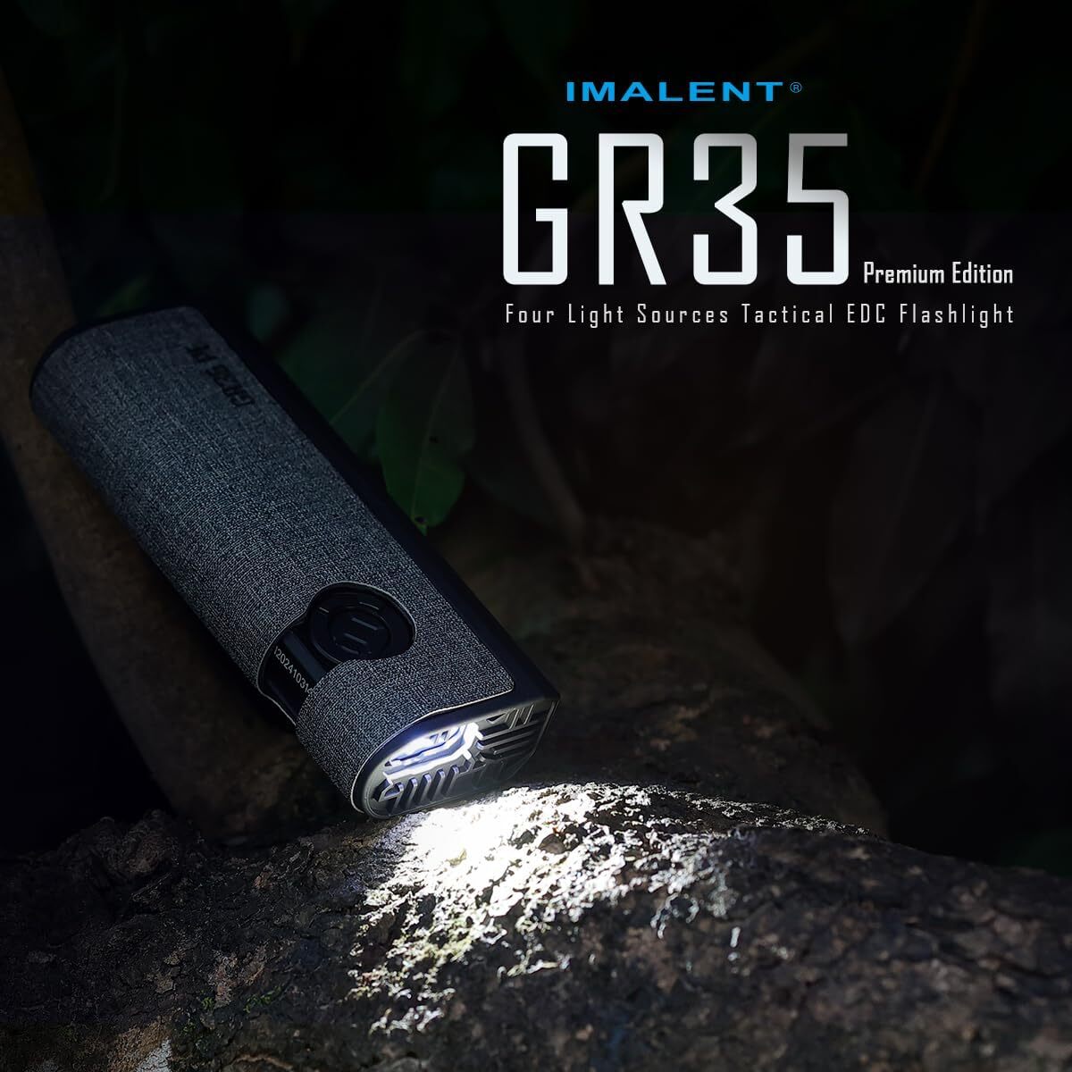 IMALENT GR35 LED Flashlight UV Laser Strobe Light Rechargeable Pocket Light