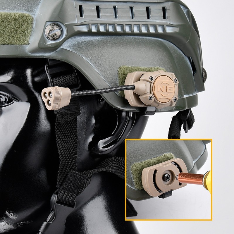 Tactical Helmet Flashlight LED MPLS 4 Helmet Light With Mount Rail Adapter