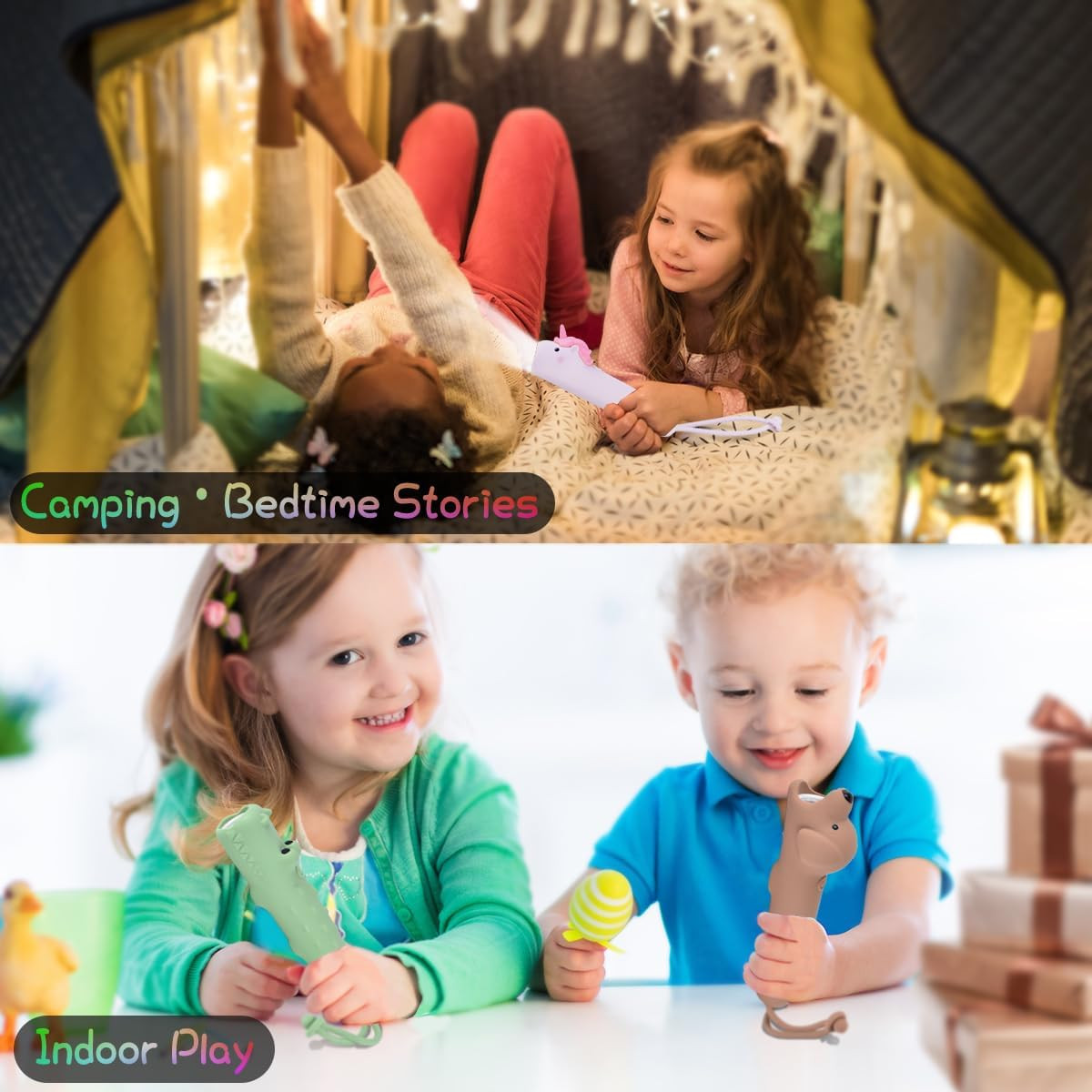 Rechargeable Kids Flashlight – Silicone Kids LED Flashlight Toy for Boys & Girls