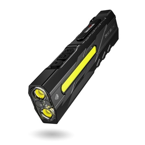 1500 Lumen Rechargeable Compact LED Flashlight – Magnetic Base, Portable Work Li
