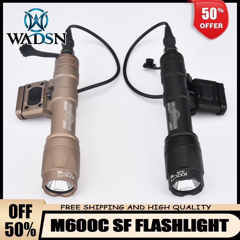 WADSN SF M600 M600C Tactical Flashlight Weapon Light Metal LED Tactical Lamp US