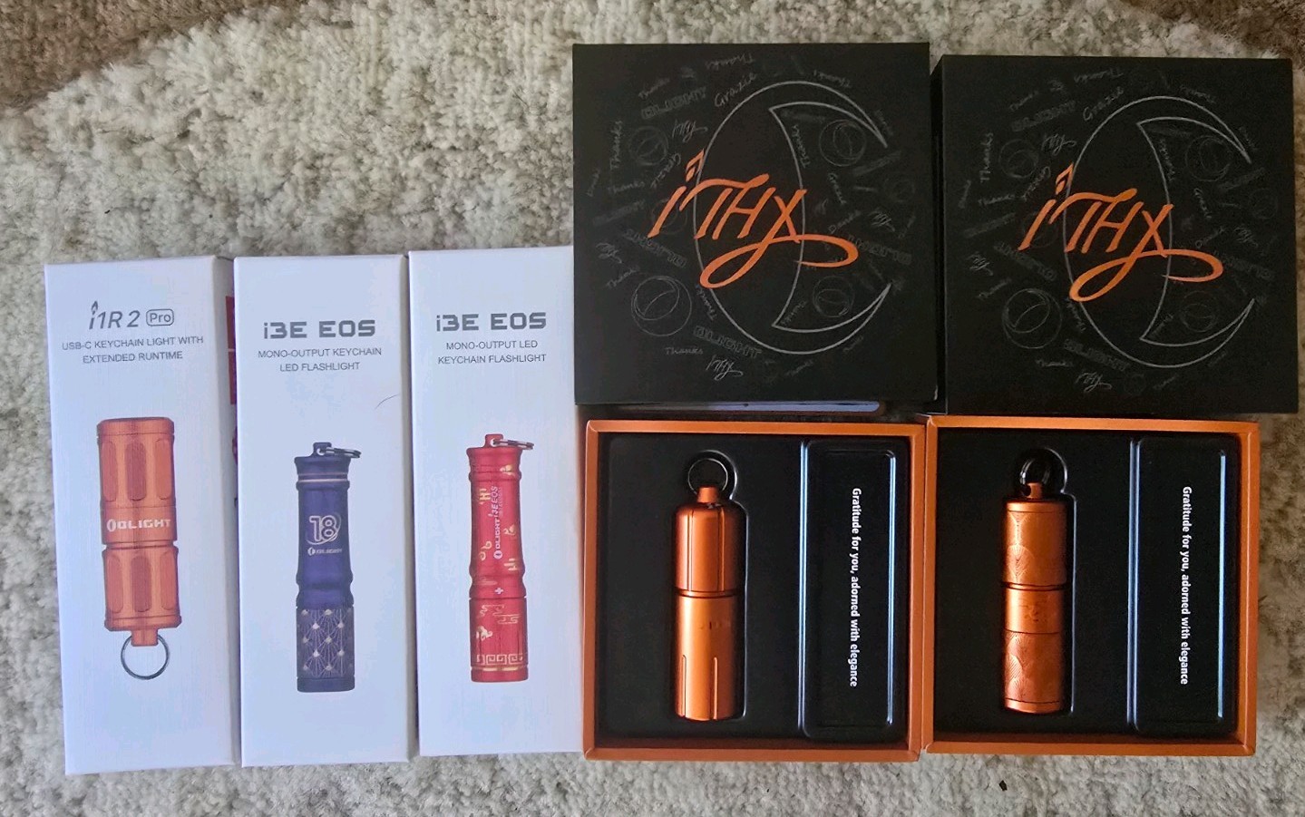 Assortment of 5 New Olight Flash Lights. See Description