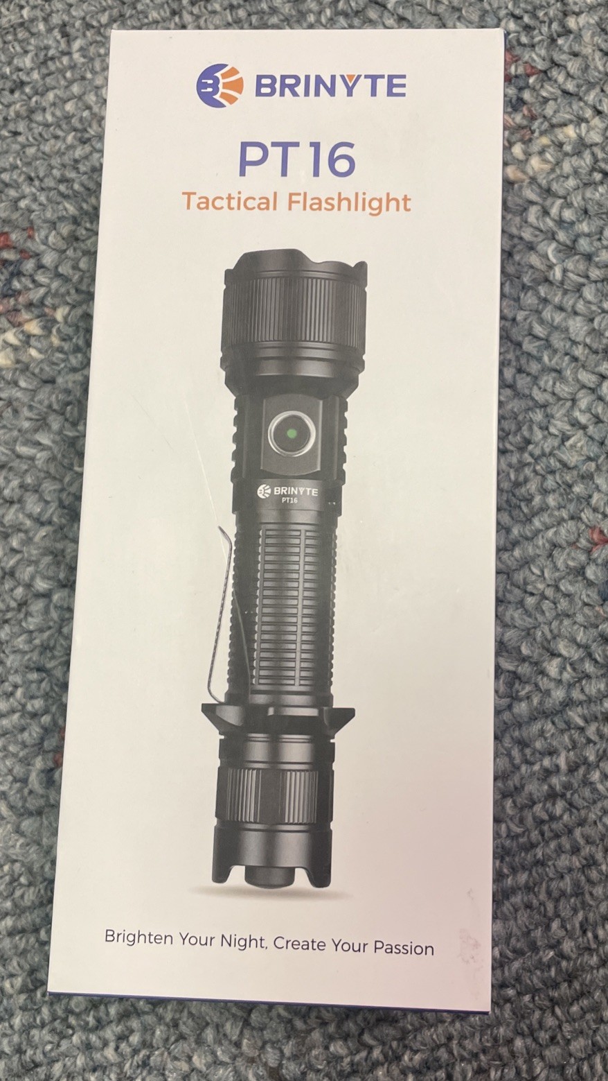 Sealed New Brinyte PT16 Tactical Flashlight 2000 Lumens