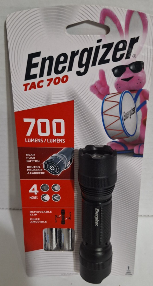 Energizer LED Flashlight Ultra Bright 700 Lumens 4 Modes with Batteries New