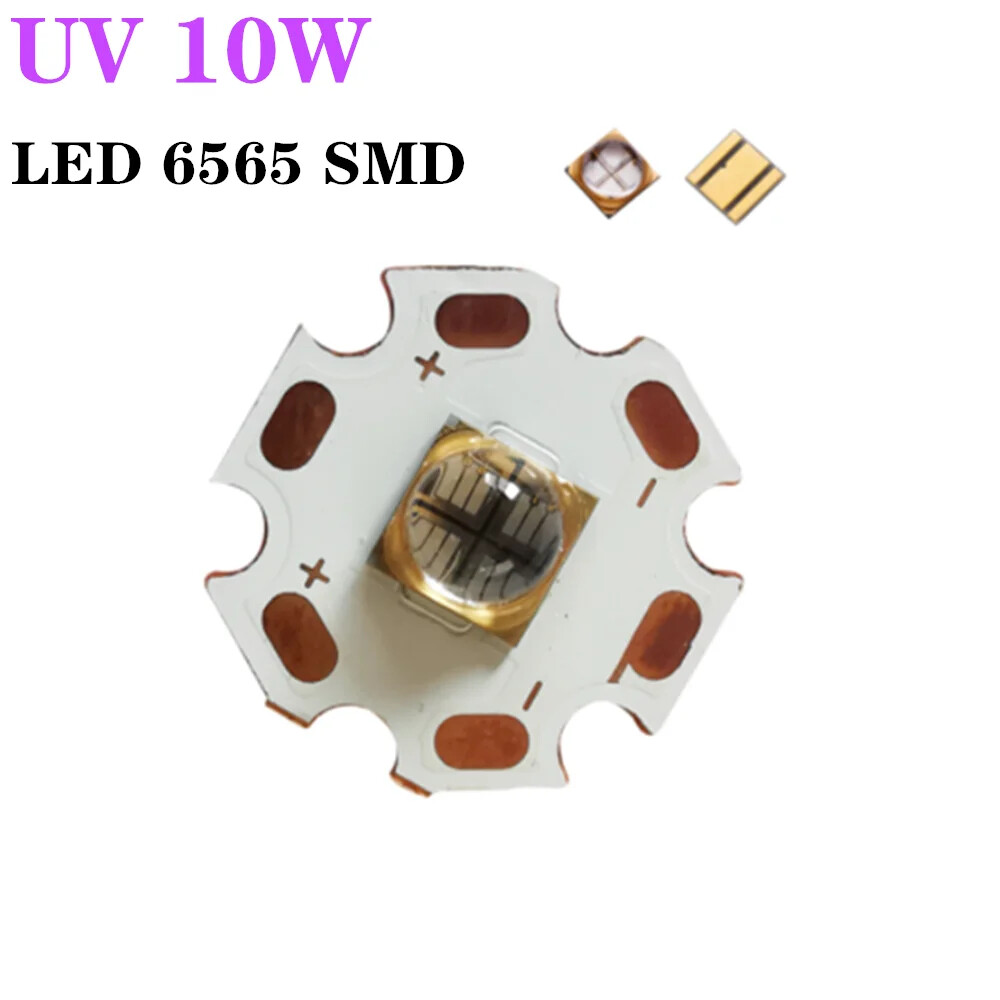 UV 6868 7070 60 Lens LED Beads 365/385/395nm 10W Cured Printed Beads Deep DIY