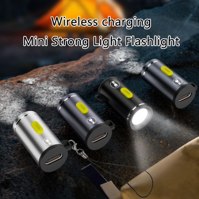 Portable USB C Flashlight Type C Connectors Light With Bright LED Light Sources