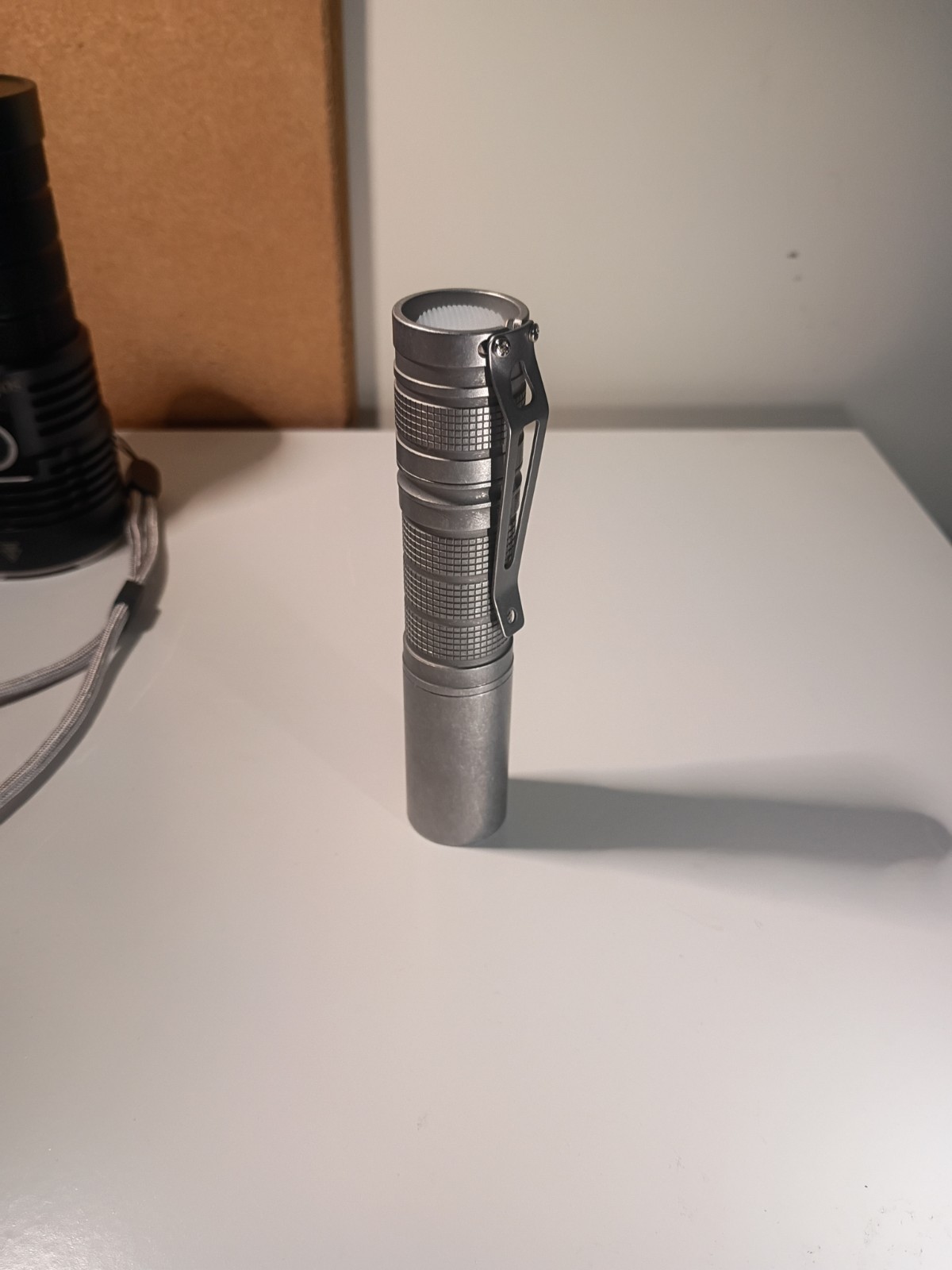 Convoy S7 Stainless Steel Stonewash Osram W1 Throw Flashlight Molicel 18650 USA