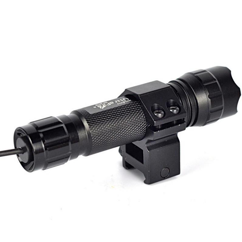 Tactical 2000LM Flashlight Pressure Switch w/Mount XML T6 LED Torch Lamp For Gun