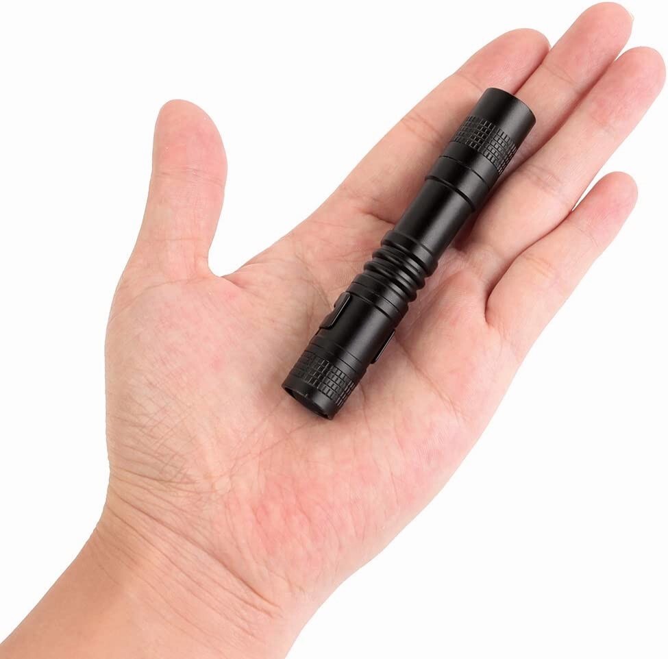 4 PCS Tactical LED Flashlight Clip Mini Penlight Pocket Portable Torch Lamp