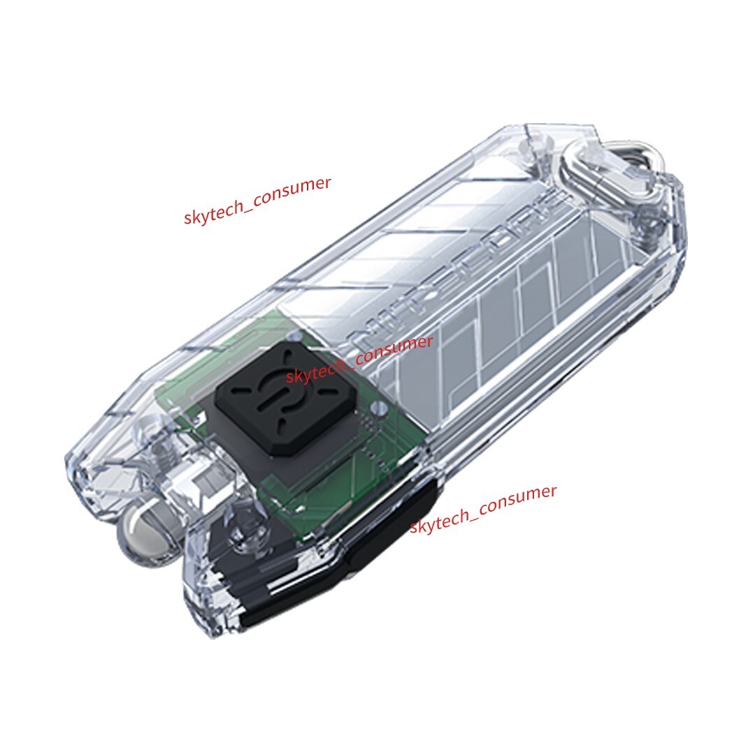 NITECORE TUBE V2.0 55 Lumen USB Rechargeable Keychain Flashlight (Transparent)