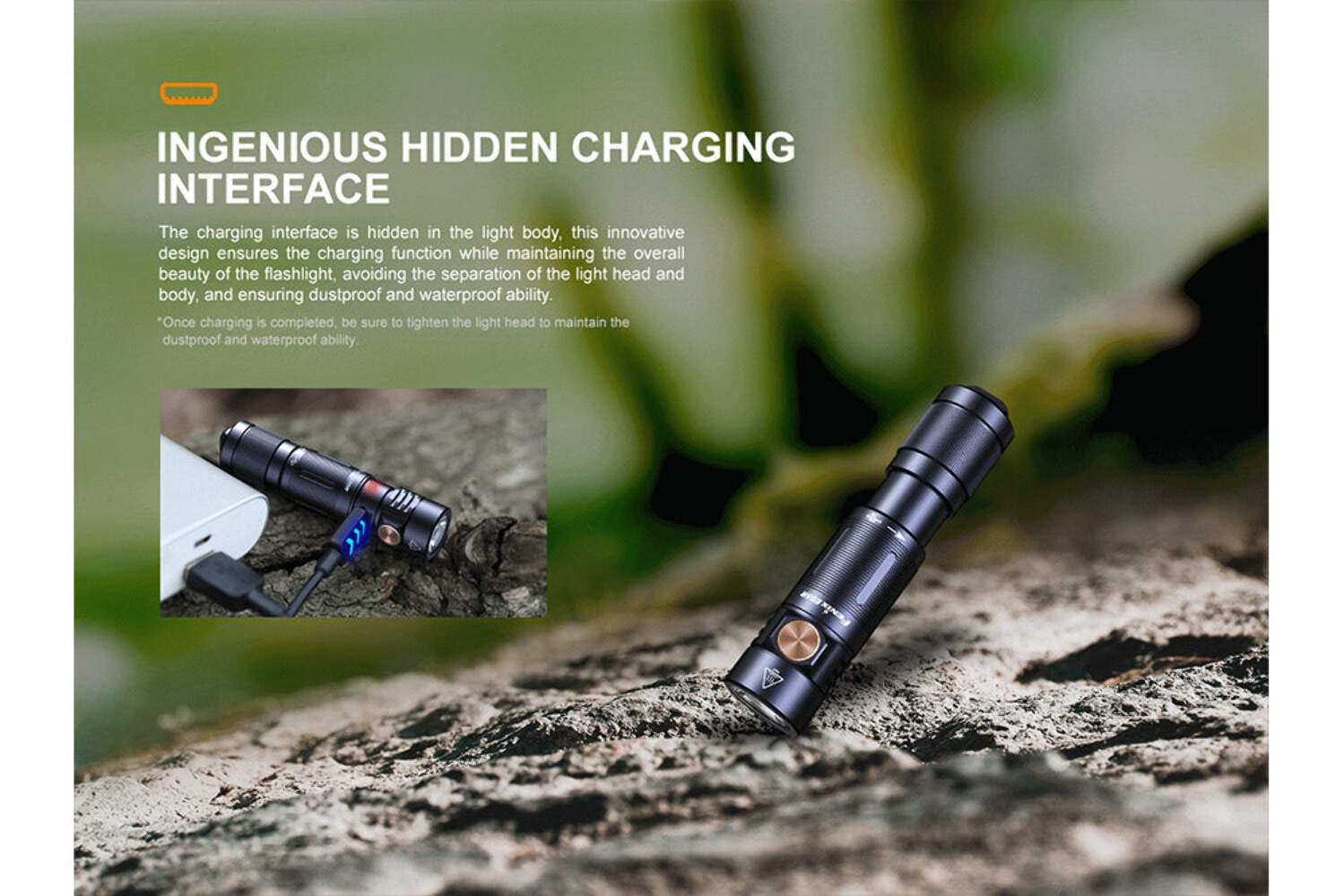 Fenix E05R Mini Keychain LED Flashlight – 400 Lumens