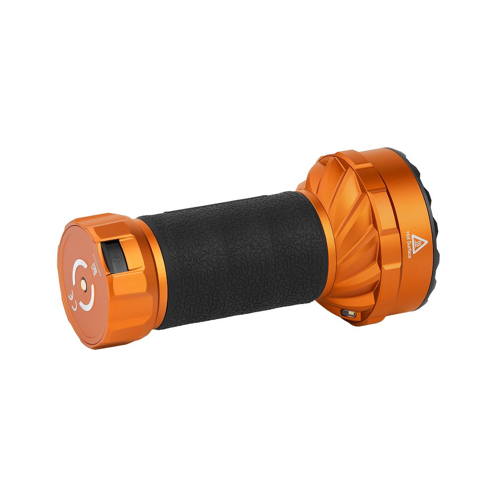 Olight Marauder Mini 2 Orange Wide-Beam High-Intensity Flashlight, 10000L, 750M