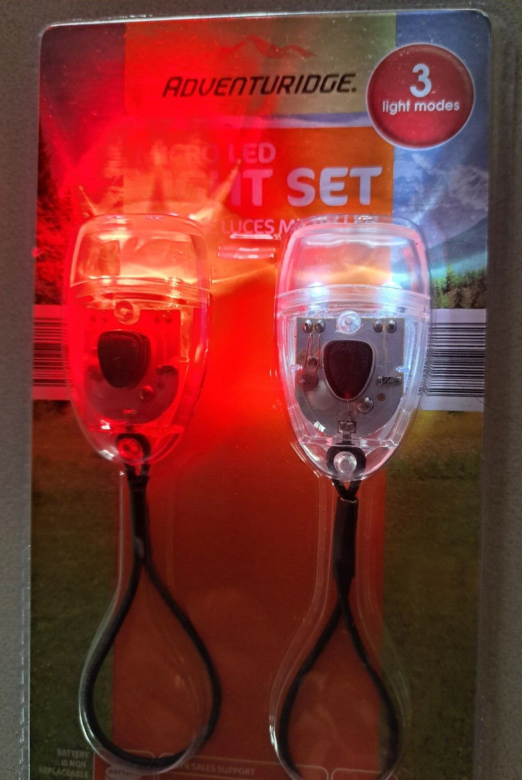NIP Adventuridge White And Red Micro LED 3 Modes Light Set