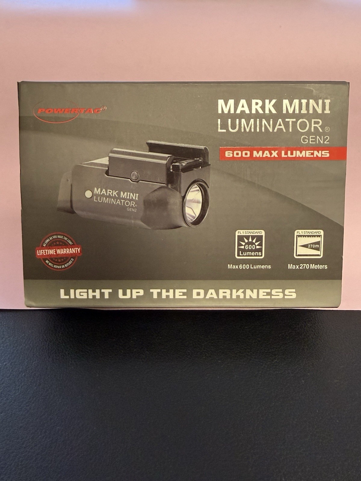 PowerTac Mark Mini Gen 2 Luminator 600 Lumen Compact & Tactical PL Light