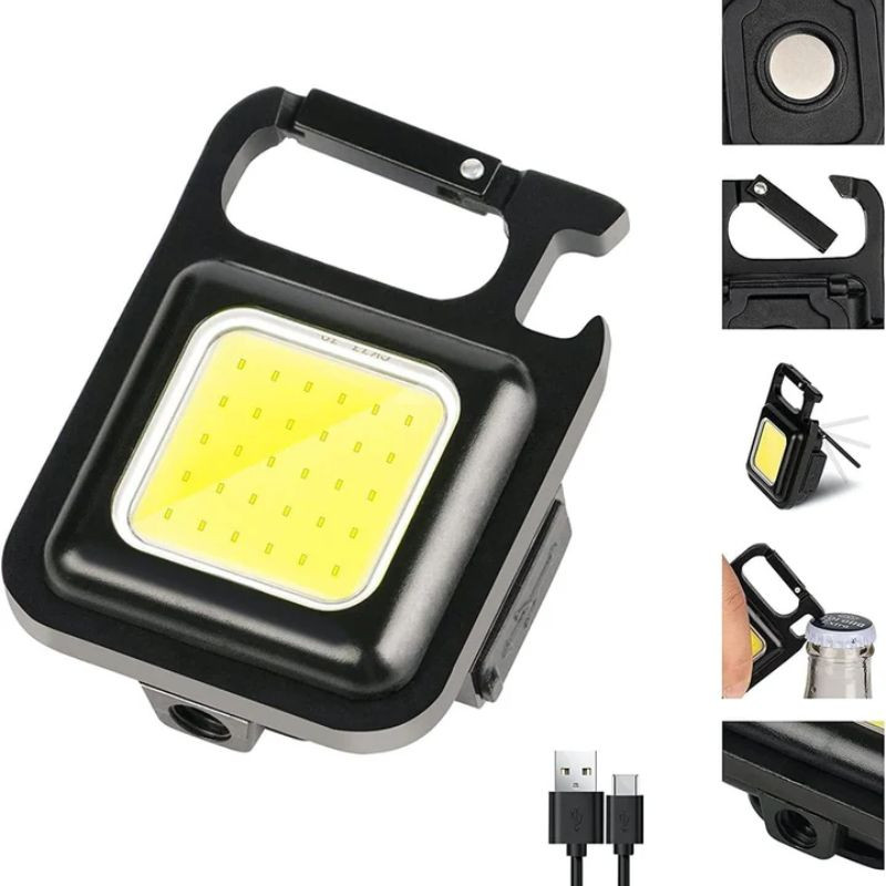 Powertac SOL LED Rechareable Tiny Keychain Light 250 lumens Mini EDC Flashlight