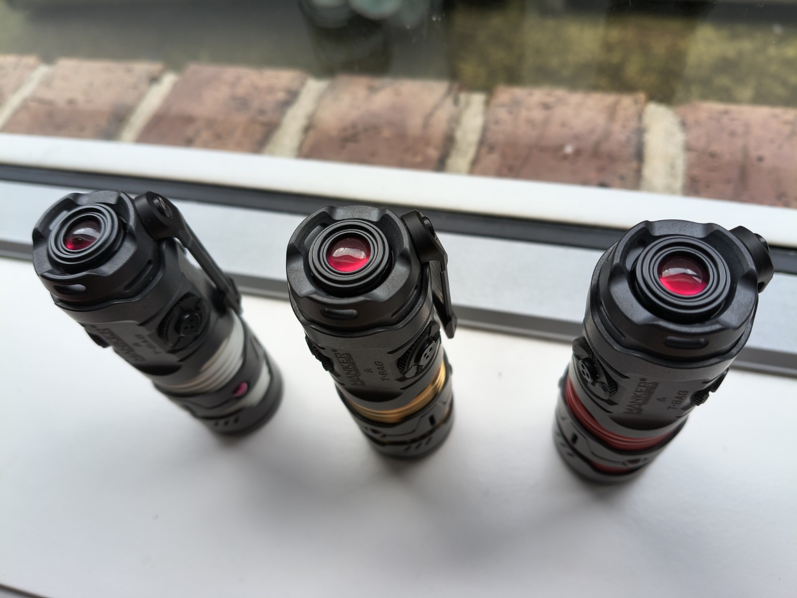Manker Timeback III 3 Limited edition Flashlight 2500LM Zirconium+Red Titanium