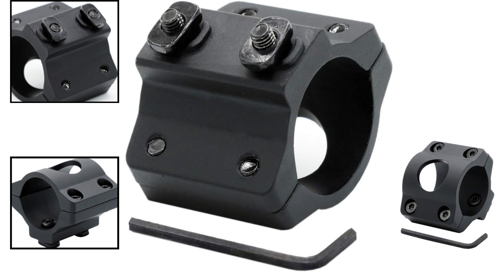 Durable 1″ Internal Diameter Ring Mount for Flashlights & Lasers – MLOK System