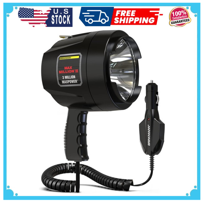 800-2301-0 Max Million III with 12V DC Charger Halogen Bulb Spotlight