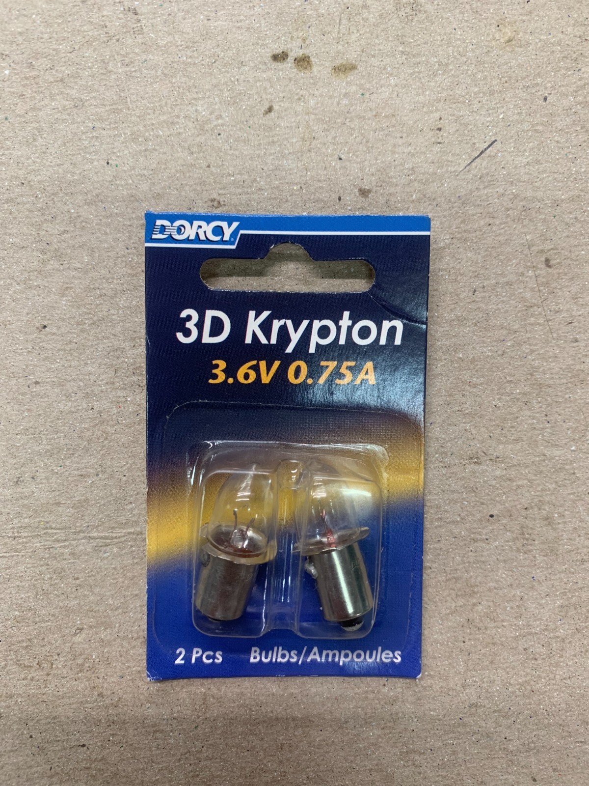 DORCY Flashlight Replacement Bulbs 3D Krypton 3.6V/0.75A KPR103 2 in a pack