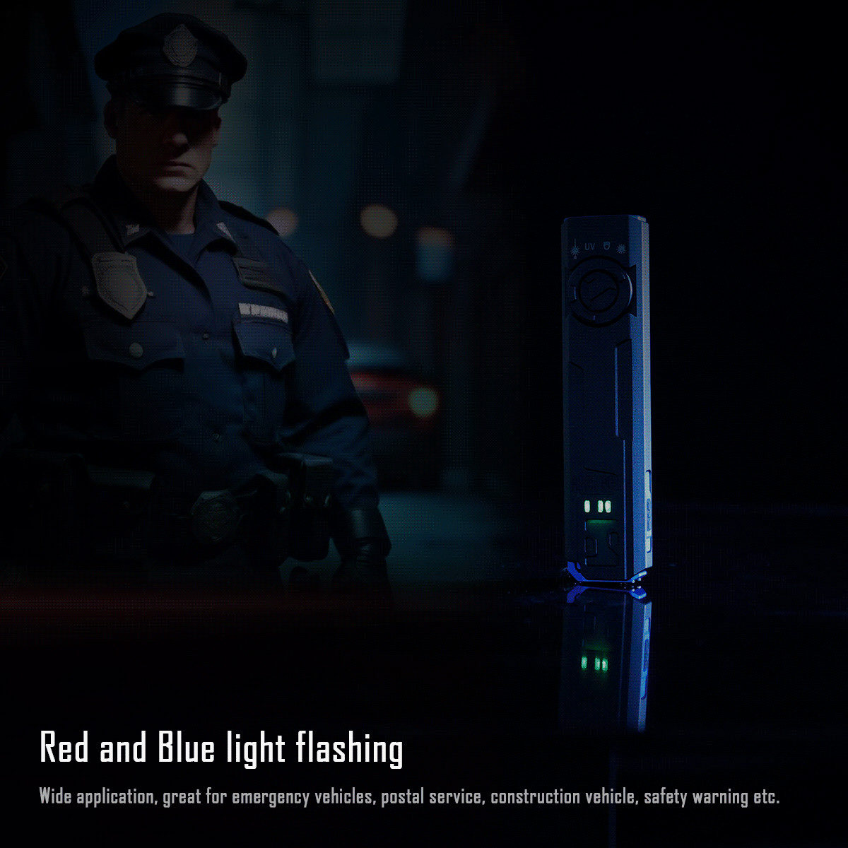 IMALENT GR35 High Power LED Flashlight 2800LM Long Distance Beam UV Red Laser