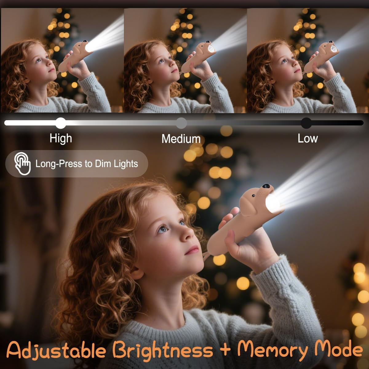 Rechargeable Kids Flashlight – Silicone Kids LED Flashlight Toy for Boys & Girls