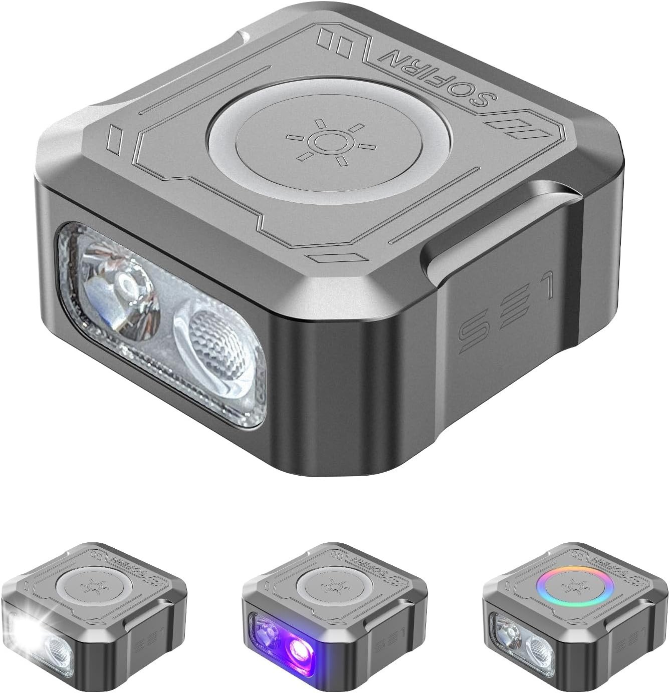 SOFIRN SE1 flashlight- ORANGE- 300 lumens magnetic Wearable White/UV/RGB