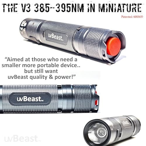 Black Light UV Flashlight 385-395nm Professional Grade High Power LED