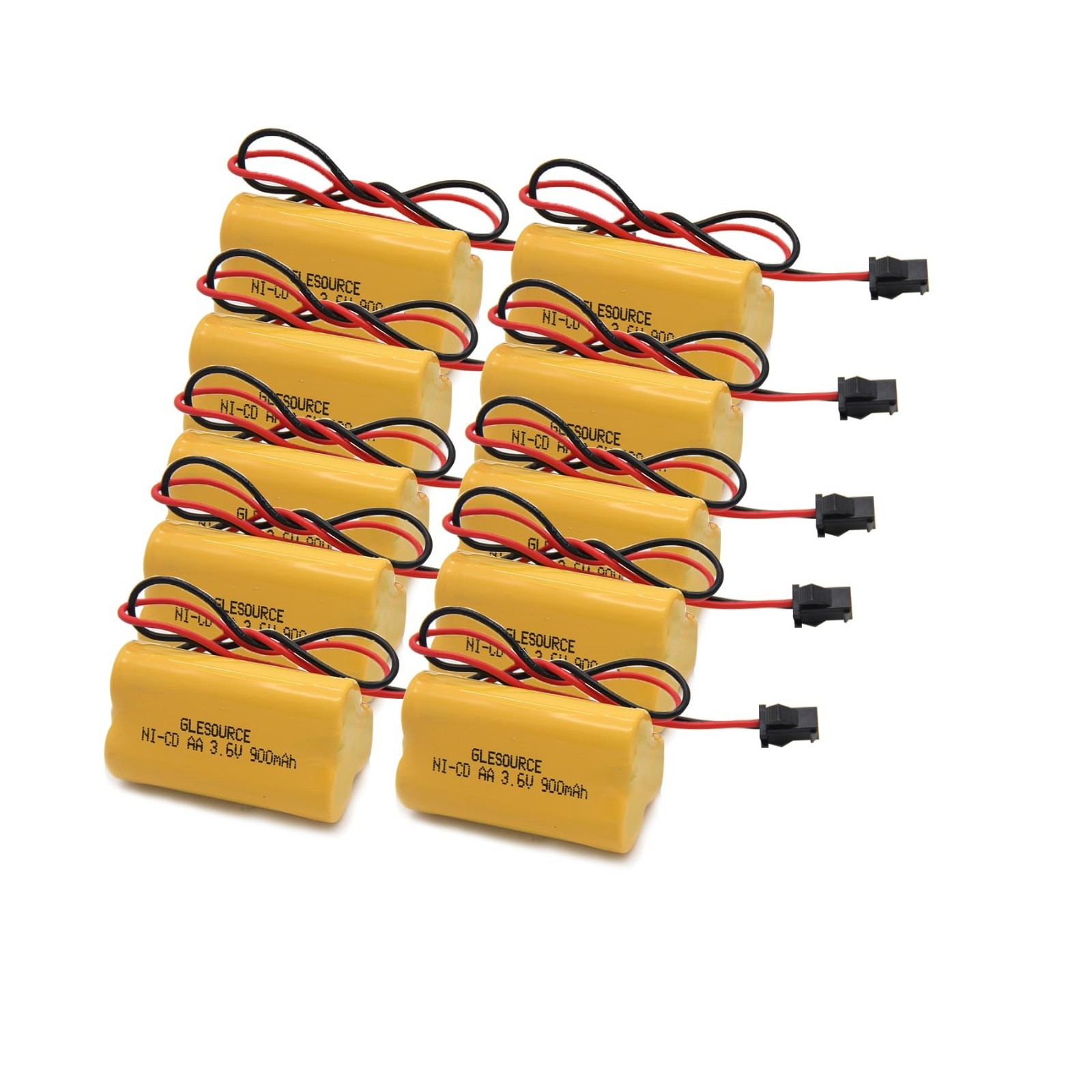 900mAh 3.6V Emergency Exit Light Battery Compatible with Lithonia & More (10 Pac