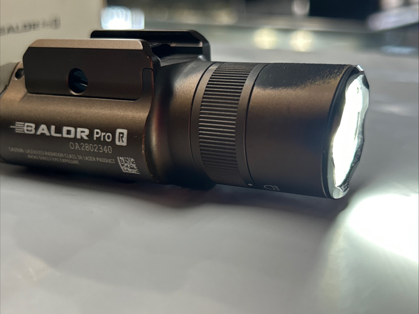 Olight Baldr Pro R Rechargeable Light, LED/Green Laser, 1350 Lumens