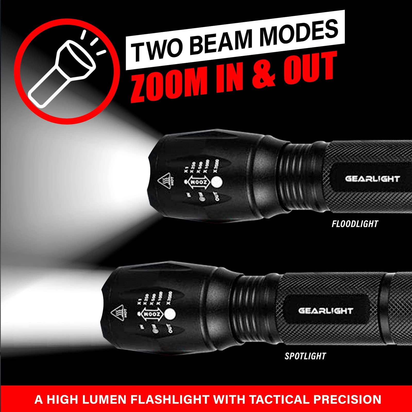 GearLight LED 1 Pack, (Batteries Included), 1 Included)