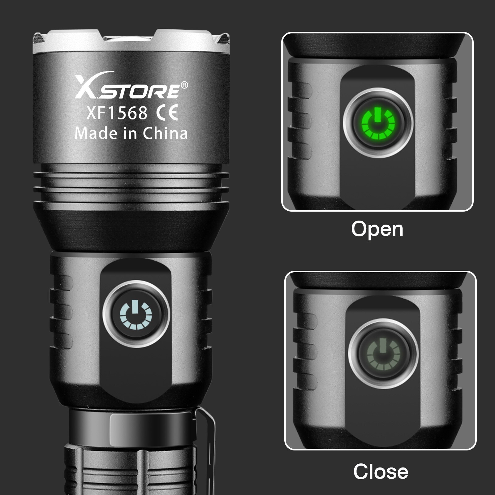 9900000LM Super Bright LED Flashlight Rechargeable Tactical 15W Torch Work Light