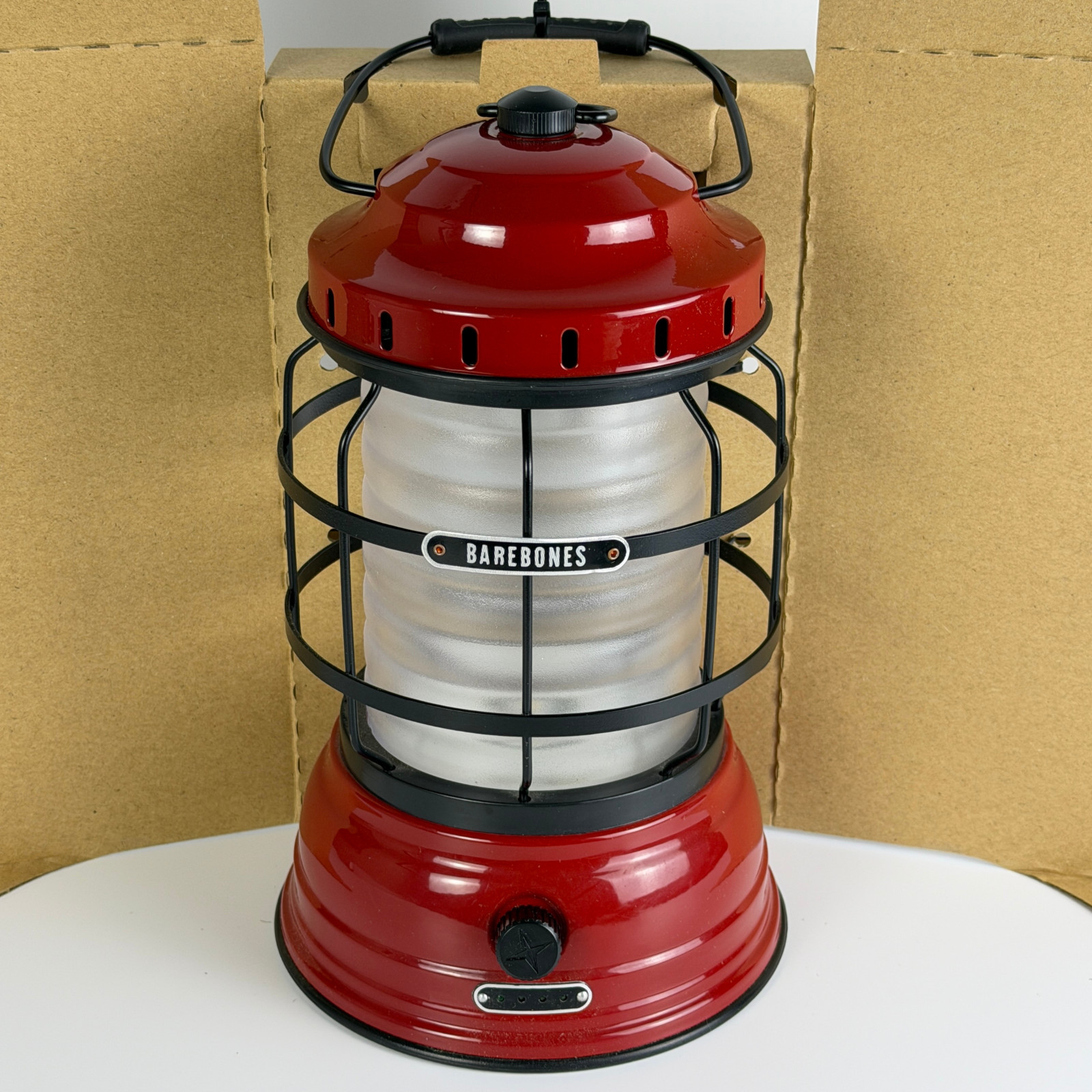 Barebones Forest Lantern Red Rechargeable LED Camping Lantern 220 Lumens | NEW ⭐
