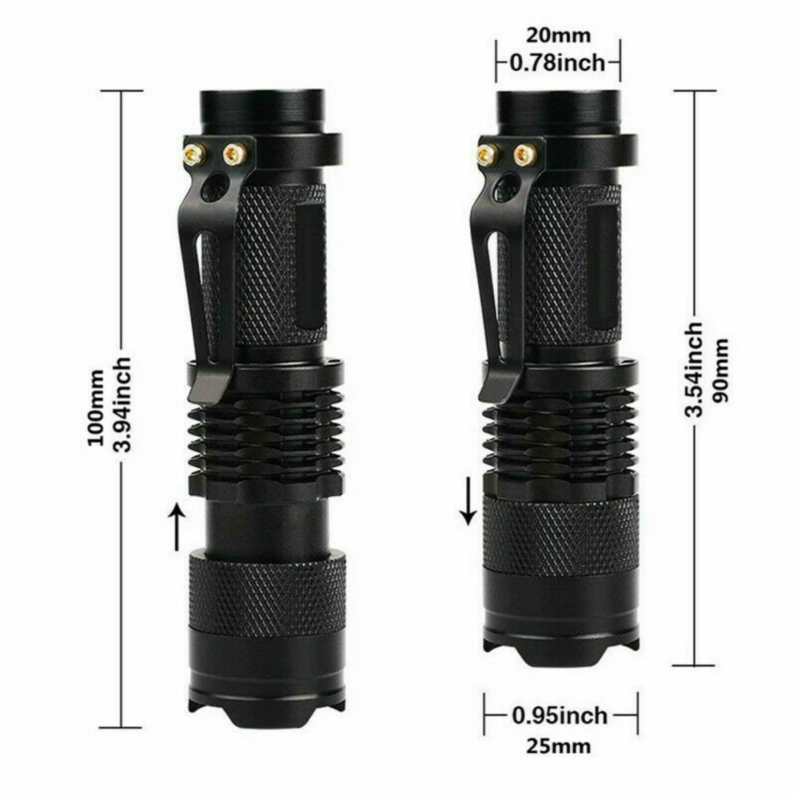 2X UV Ultra Violet LED Flashlight Blacklight Light 395 NM Inspection Lamp Torch